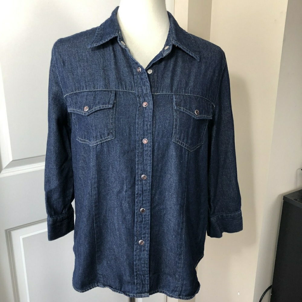 EUC Jean Button Down